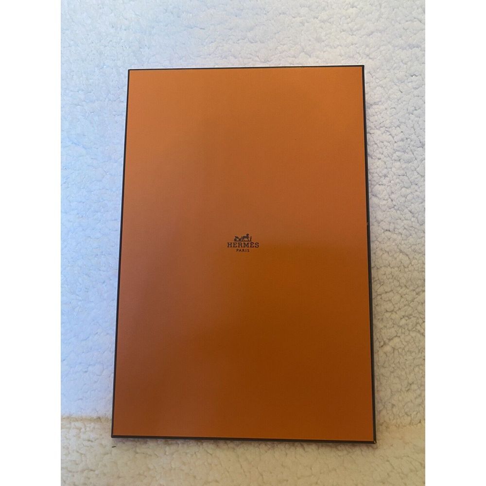 Hermes Paris Empty Orange Gift Box 12 " X 7 3/4  X 1"